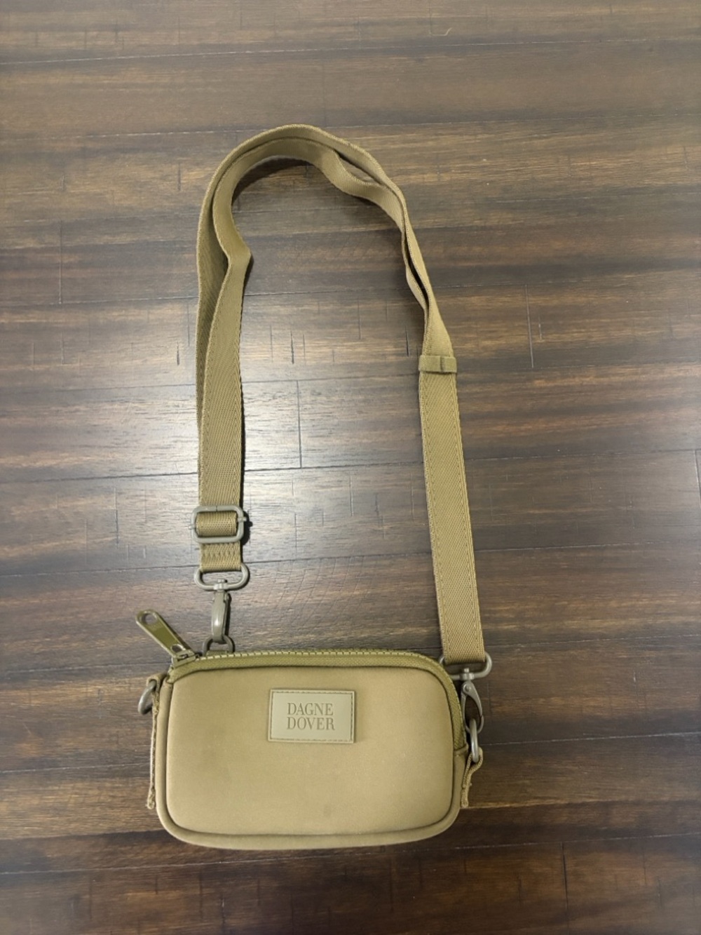 Dagne Dover Men's Tan Crossbody Bag - Compact Sling